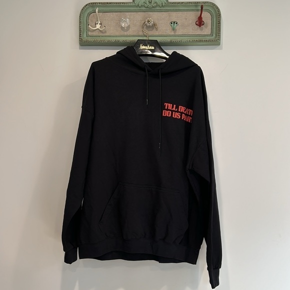 ALF Till Death Do Us Part As $holes live forever hooded sweatshirt black Xxl NEW - Picture 4 of 5
